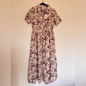 Floral Print Midi Dress